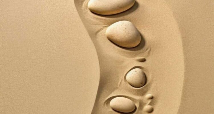 Detente reflexologie plantaire sable comme plage